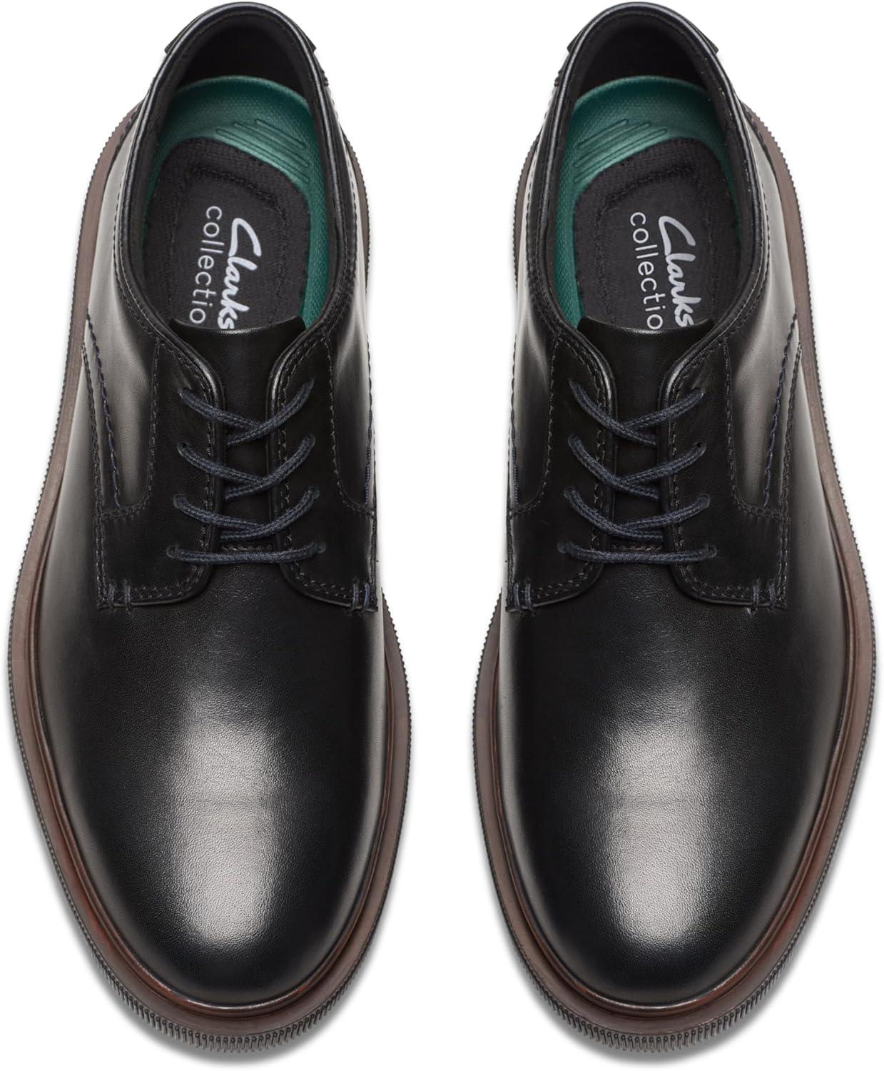imageClarks Mens Burchill DerbyBlack Leather