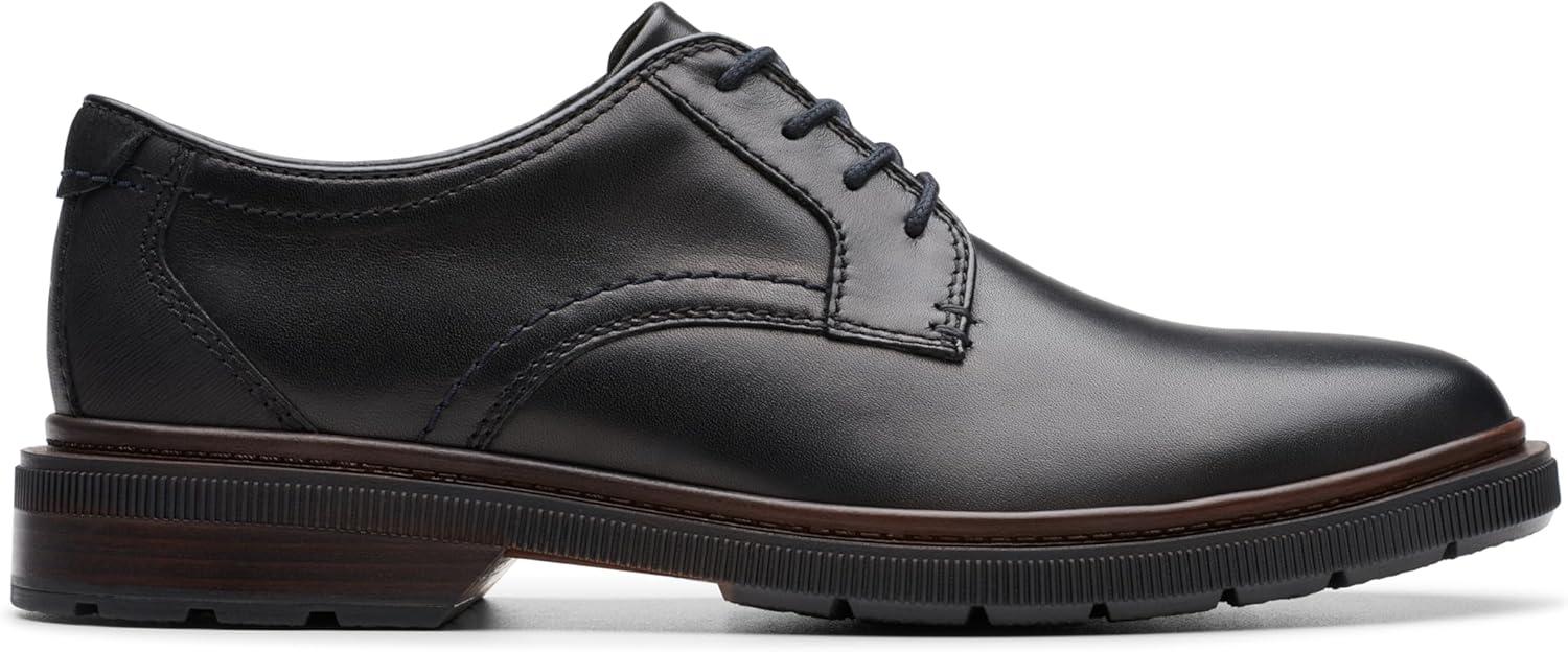 imageClarks Mens Burchill DerbyBlack Leather