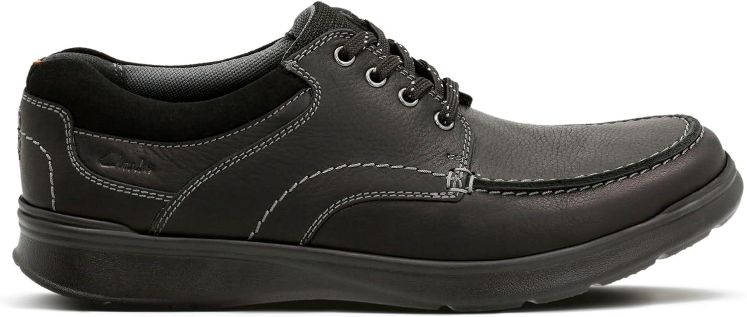 imageClarks Mens Cotrell Edge Oxford ShoesBlack Black Oily Lea
