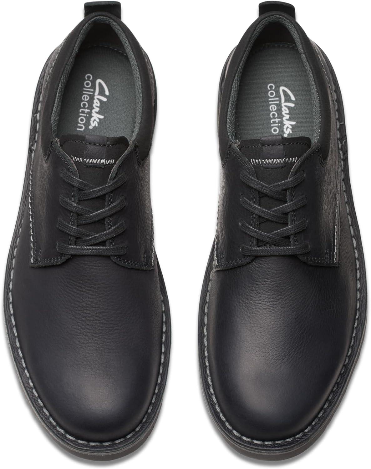 imageClarks Mens Eastridge Low OxfordsBlack Leather