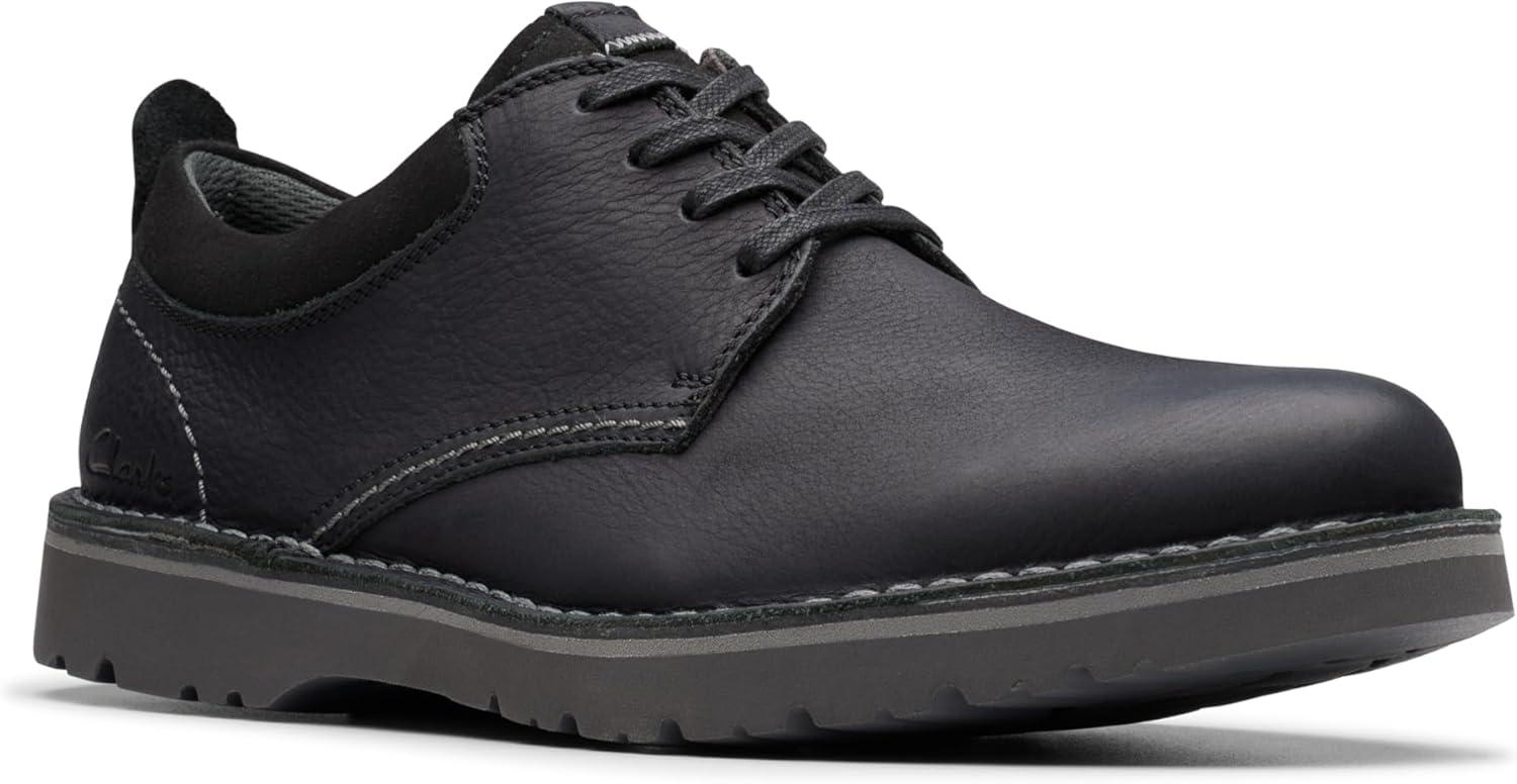 imageClarks Mens Eastridge Low OxfordsBlack Leather