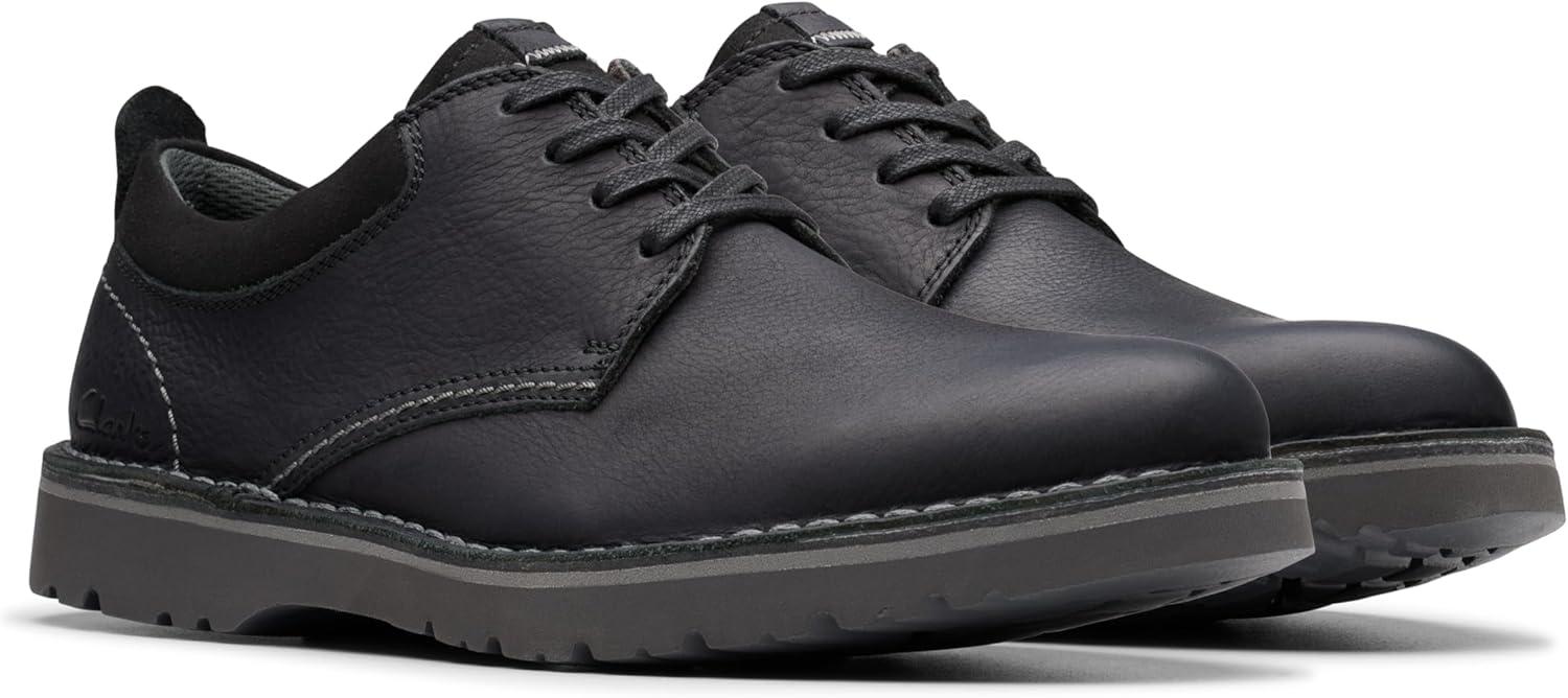 imageClarks Mens Eastridge Low OxfordsBlack Leather