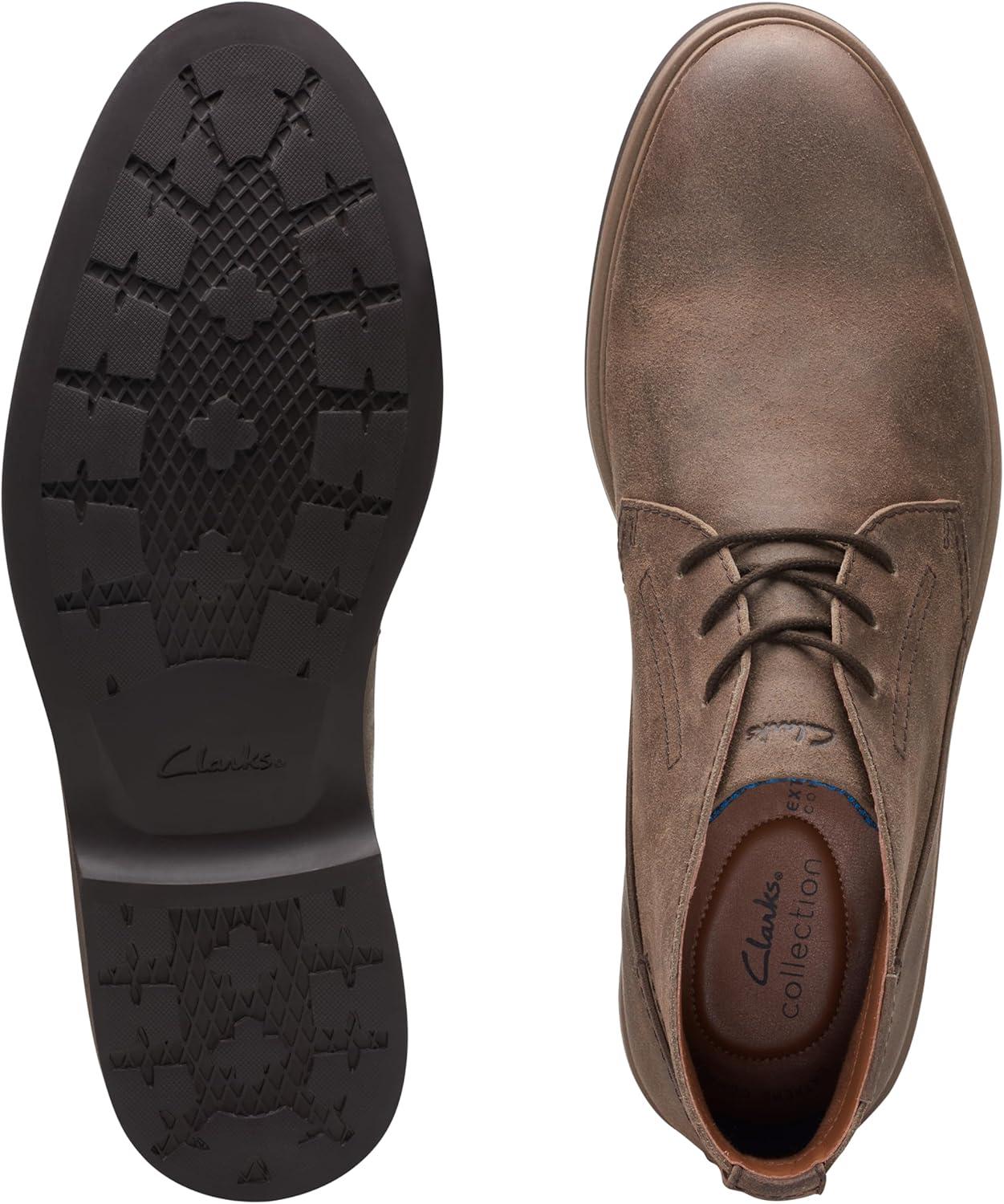 imageClarks Mens Malwood Top Chukka BootDark Grey Suede