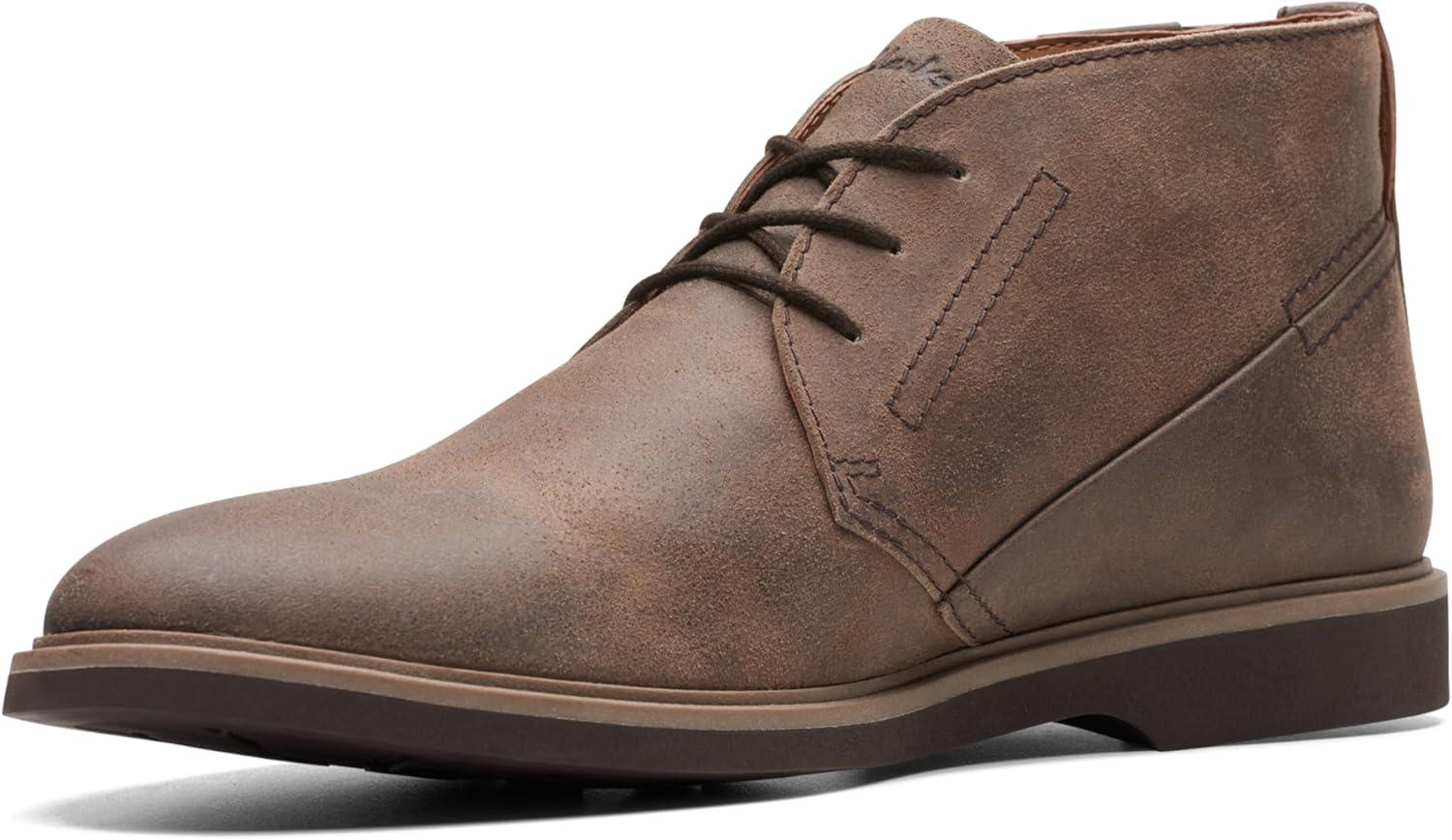 imageClarks Mens Malwood Top Chukka BootDark Grey Suede