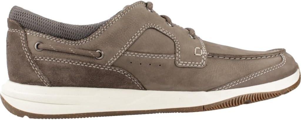 imageClarks Mens Sailview Lace LoafersNubuck Taupe