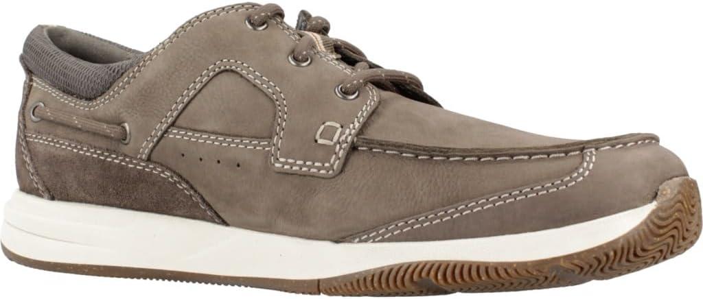 imageClarks Mens Sailview Lace LoafersNubuck Taupe