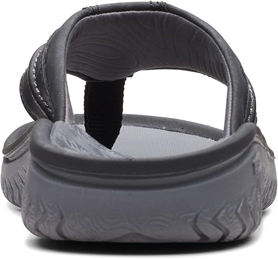 imageClarks Mens Slide FlipFlopBlack Synthetic