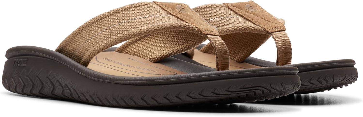imageClarks Mens Slide FlipFlopDesert Textile