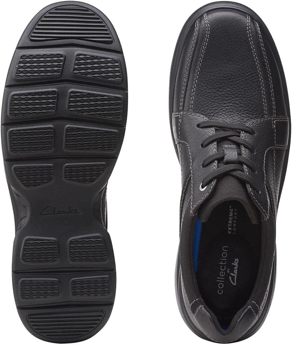 imageClarks Mens SneakerBlack Tumbled Leather