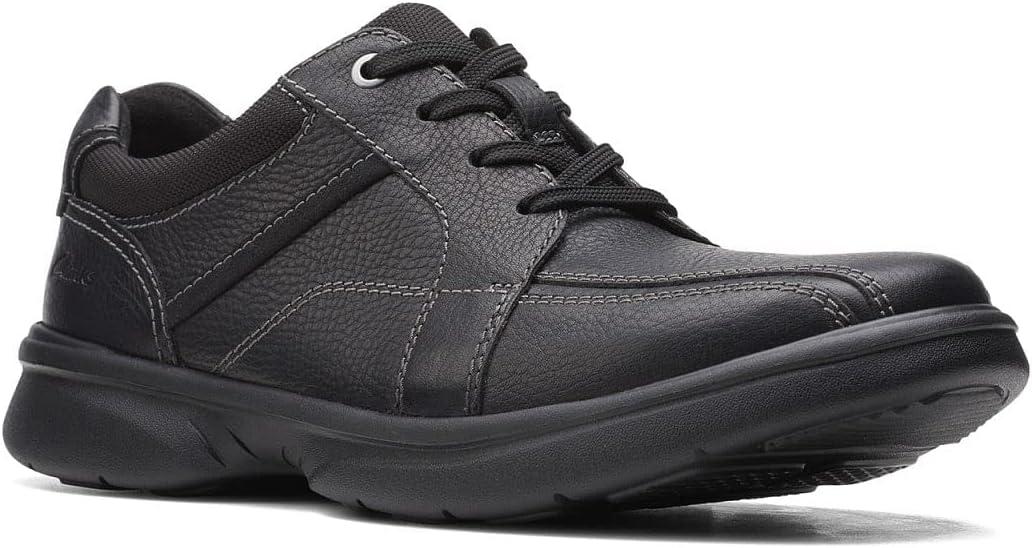imageClarks Mens SneakerBlack Tumbled Leather
