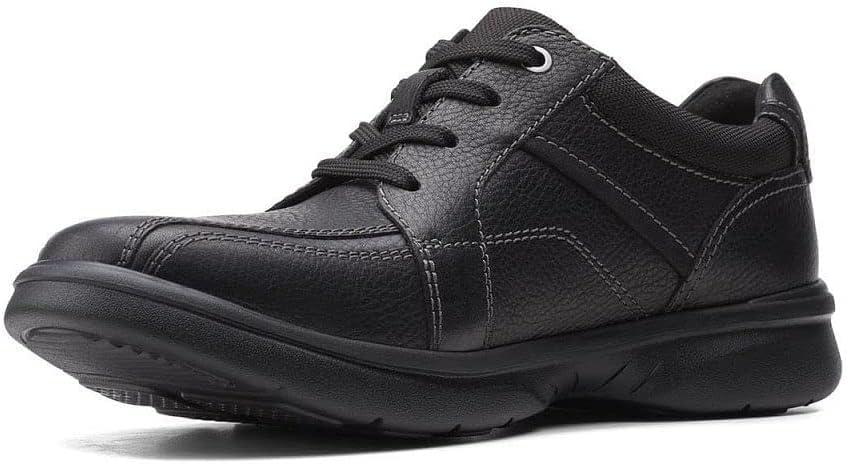 imageClarks Mens SneakerBlk Tumbled Lea