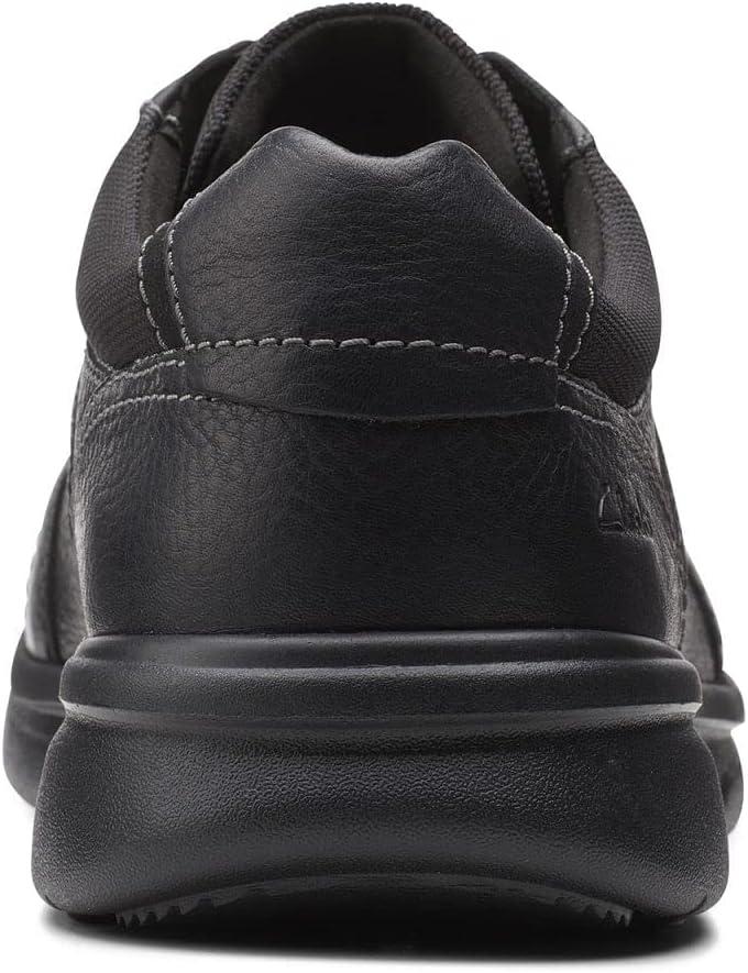 imageClarks Mens SneakerBlk Tumbled Lea