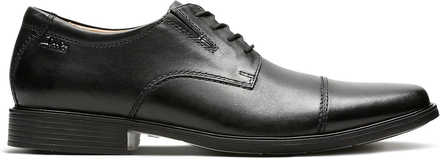 imageClarks Mens Tilden Cap Oxford ShoesBlack Black Leather