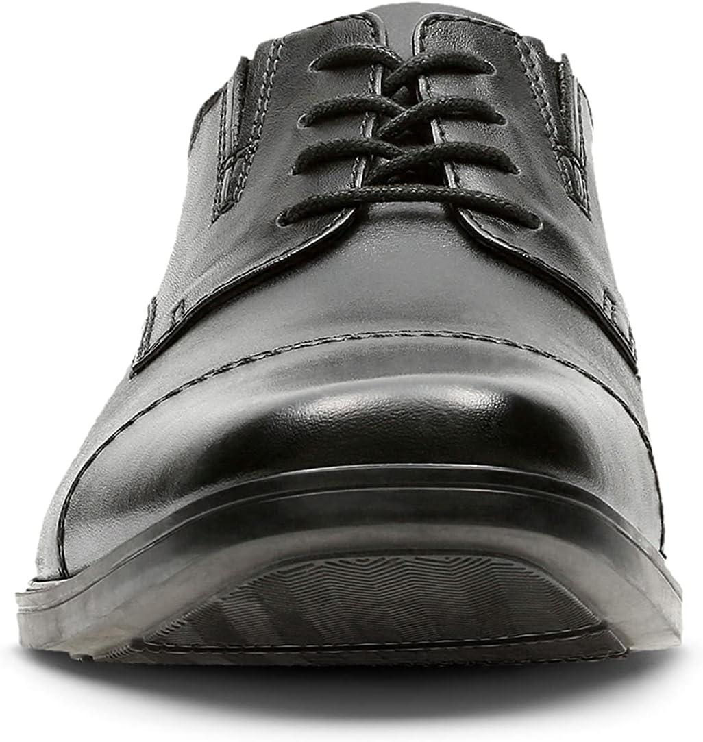 imageClarks Mens Tilden Cap Oxford ShoesBlack Black Leather