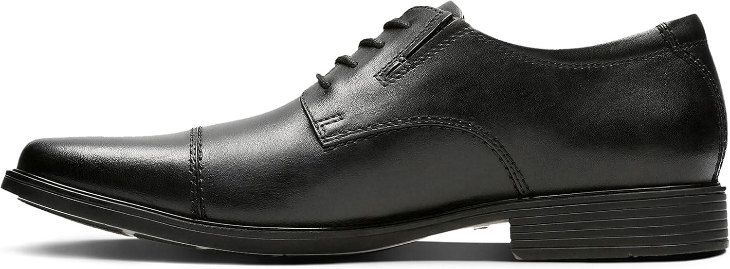 imageClarks Mens Tilden Cap Oxford ShoesBlack Leather