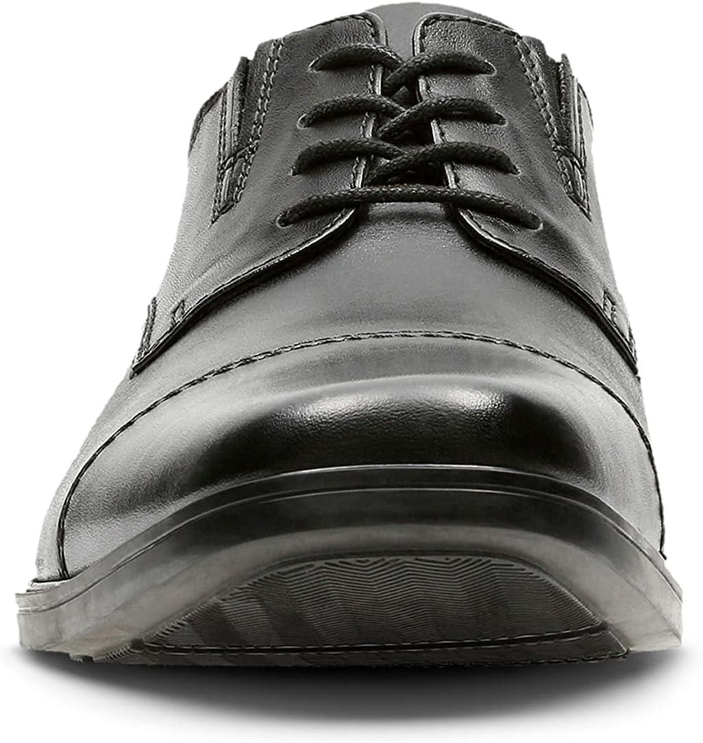 imageClarks Mens Tilden Cap Oxford ShoesBlack Leather