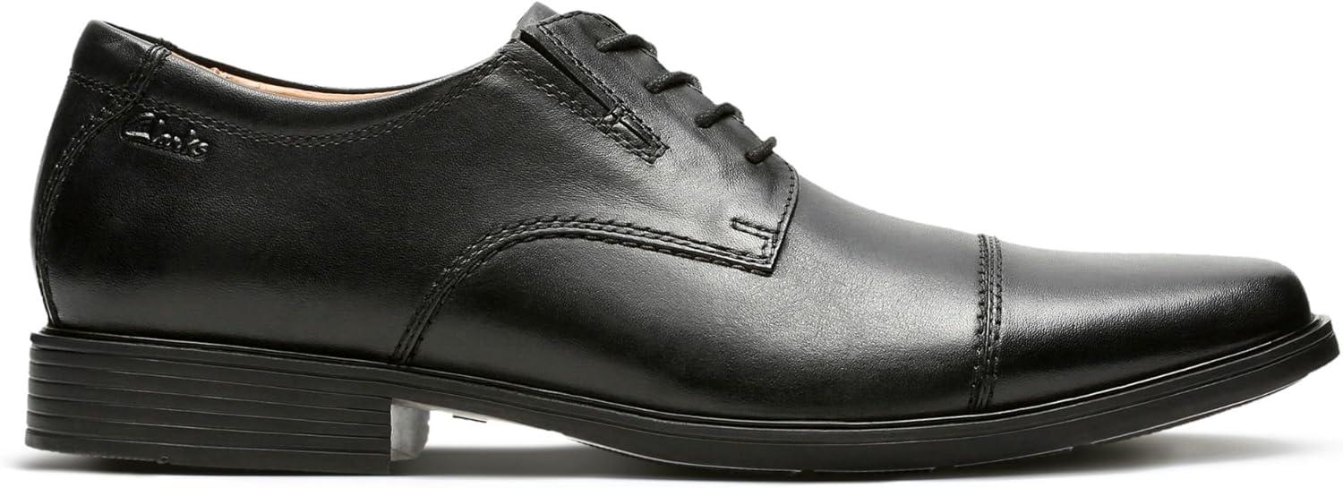 imageClarks Mens Tilden Cap Oxford ShoesBlack LeatherBlack Leather