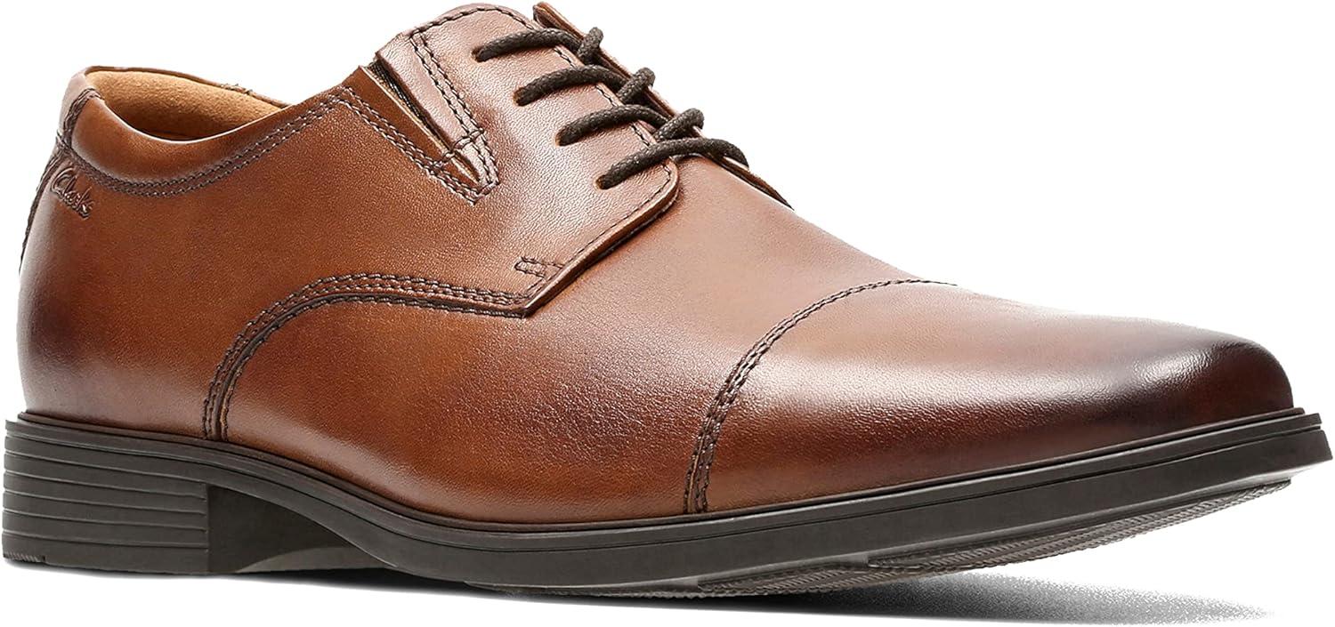 imageClarks Mens Tilden Cap Oxford ShoesBrown Dark Tanlea