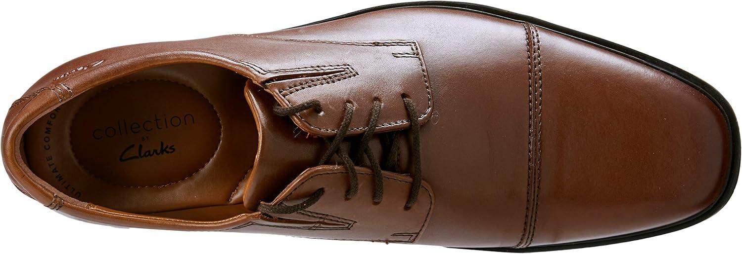 imageClarks Mens Tilden Cap Oxford ShoesLight Brown