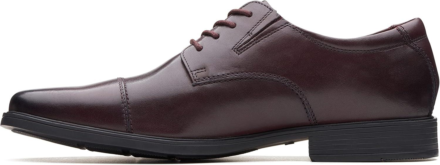 imageClarks Mens Tilden Cap Oxford ShoesWine Leather
