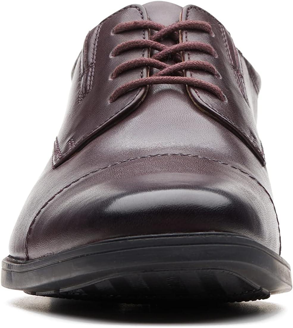 imageClarks Mens Tilden Cap Oxford ShoesWine Leather