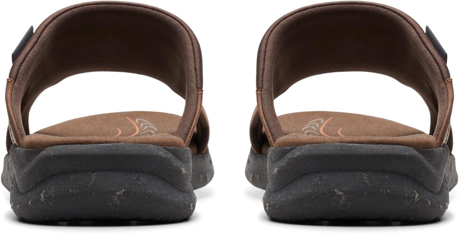 imageClarks Mens Walkford Band Slide SandalBeeswax Leather