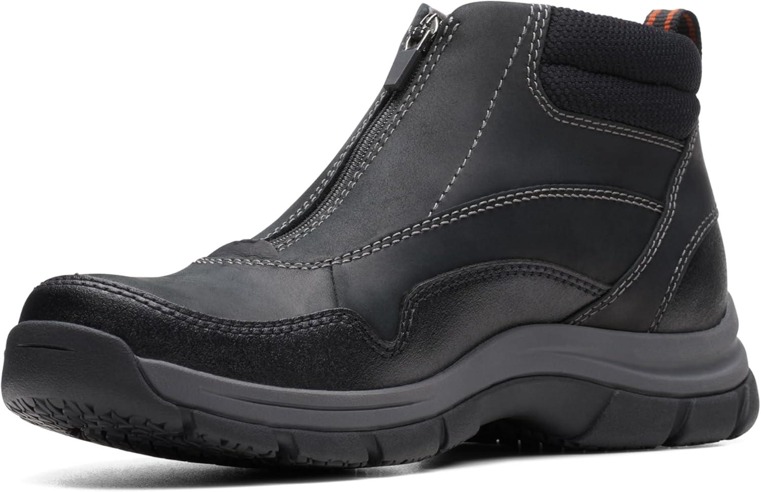 imageClarks Mens Walpath Zip Oxford BootBlack Leather