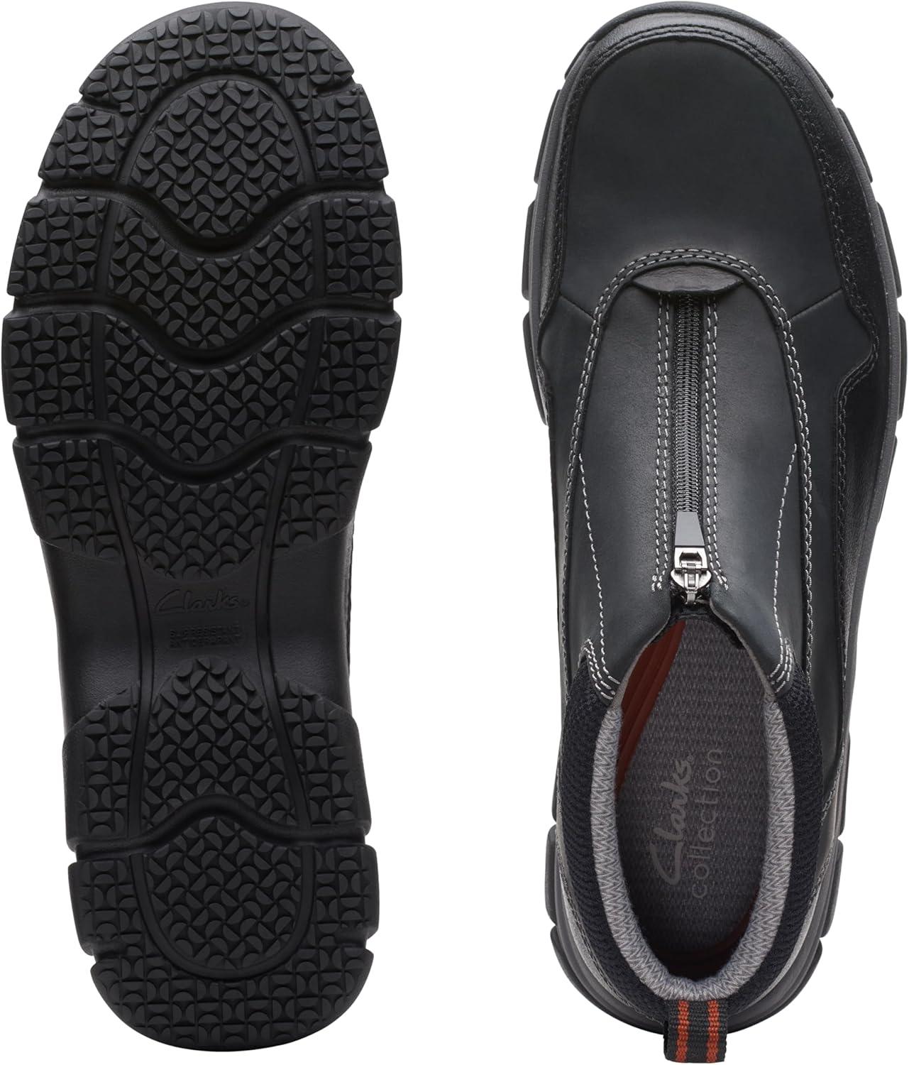 imageClarks Mens Walpath Zip Oxford BootBlack Leather