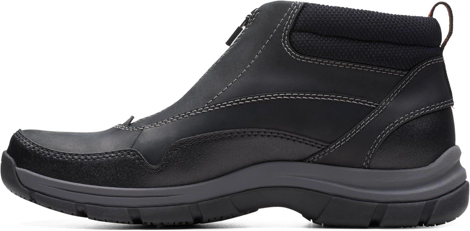 imageClarks Mens Walpath Zip Oxford BootBlack Leather