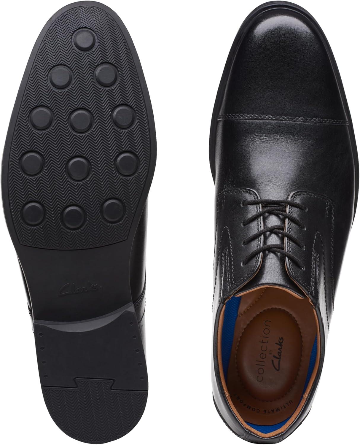 imageClarks Mens Whiddon Cap Oxford ShoesBlack Black 193911tcx