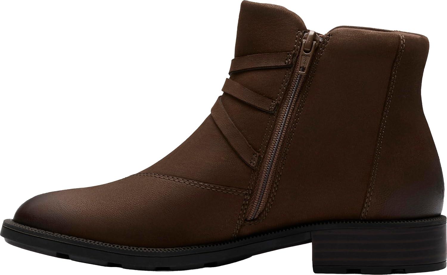 imageClarks Womens Adalynn Faye Ankle BootMushroom Nubuck