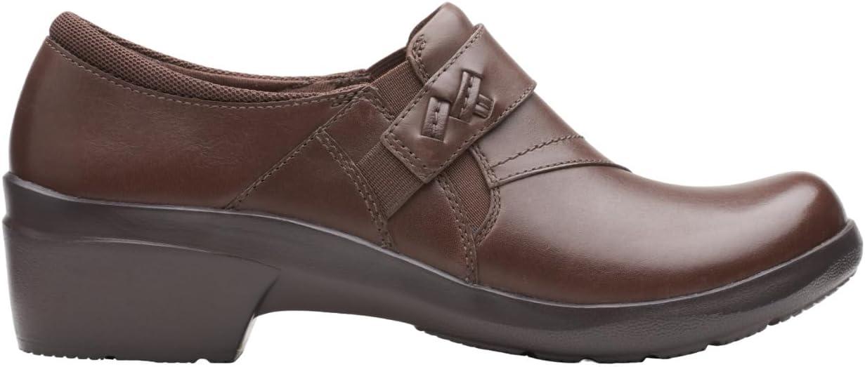 imageClarks Womens Angie Pearl LoaferDark Brown Leather