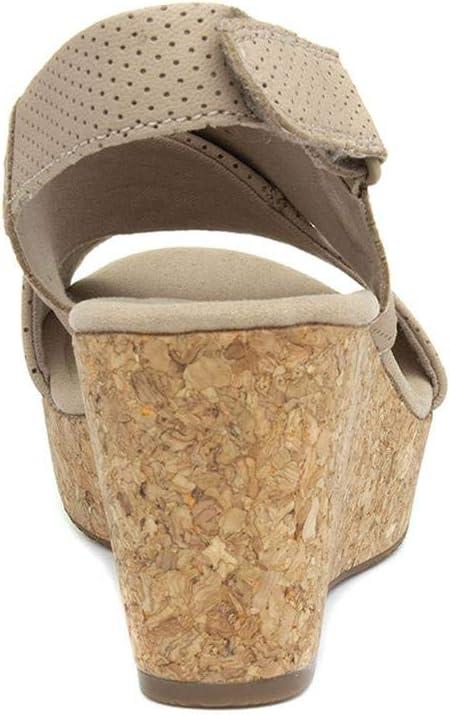imageClarks Womens Annadel Eirwyn Wedge SandalBeige Sand Suede Sand Suede