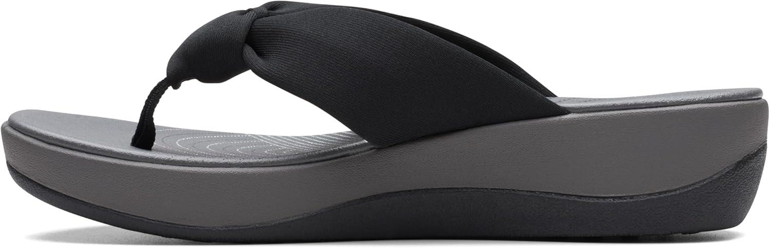 imageClarks Womens Arla Glison Flip FlopBlack Fabric
