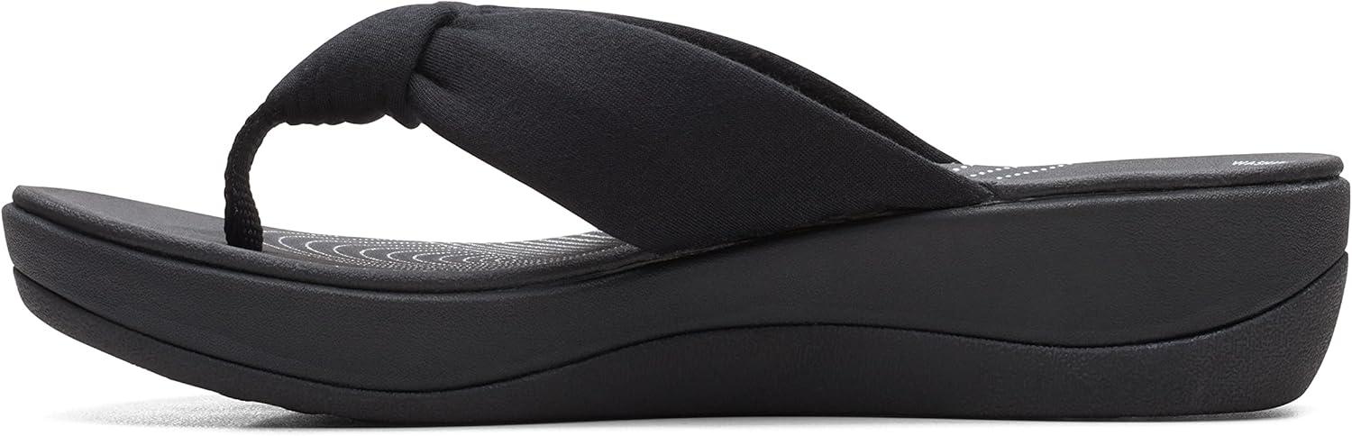 imageClarks Womens Arla Glison Flip FlopBlackBlack
