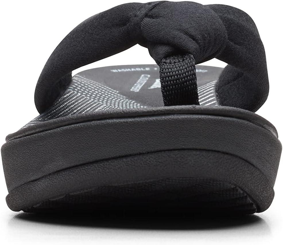 imageClarks Womens Arla Glison Flip FlopBlackBlack