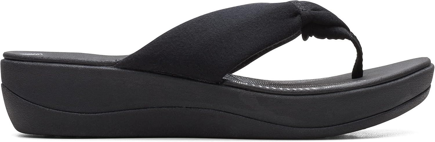 imageClarks Womens Arla Glison Flip FlopBlackBlack
