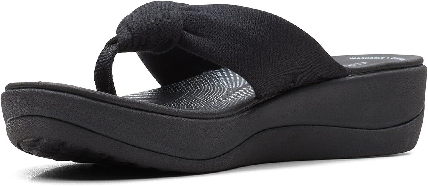 imageClarks Womens Arla Glison Flip FlopBlackBlack