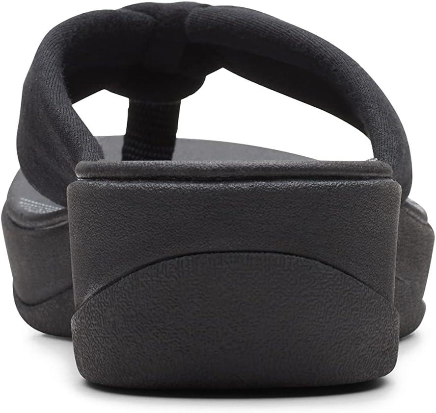 imageClarks Womens Arla Glison Flip FlopBlackBlack