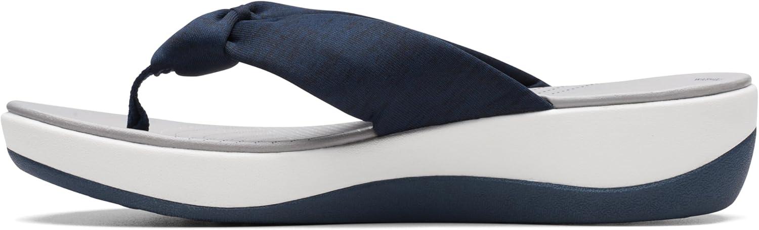 imageClarks Womens Arla Glison Flip FlopBlue Fabric