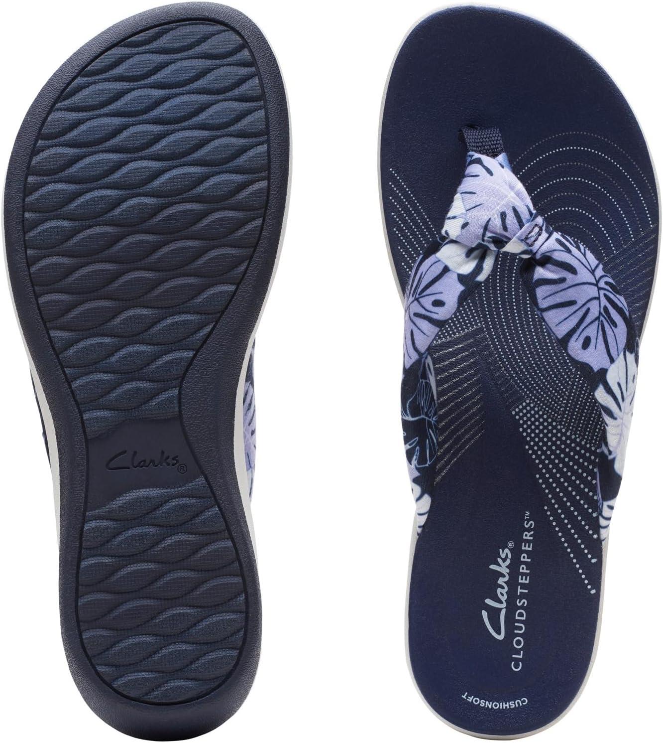 imageClarks Womens Arla Glison Flip FlopBlue Floral