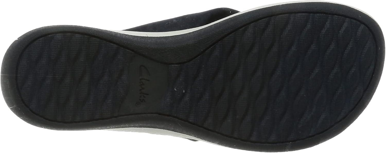 imageClarks Womens Arla Glison Flip FlopBlue Heather Fabric