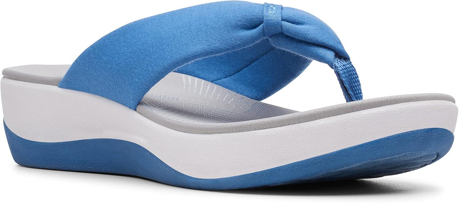 imageClarks Womens Arla Glison Flip FlopBlue Mid Blue Mid Blue