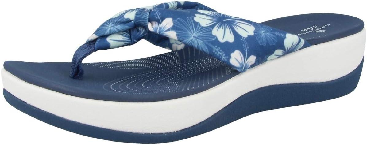 imageClarks Womens Arla Glison Flip FlopBlue Textile W Multi Flowers