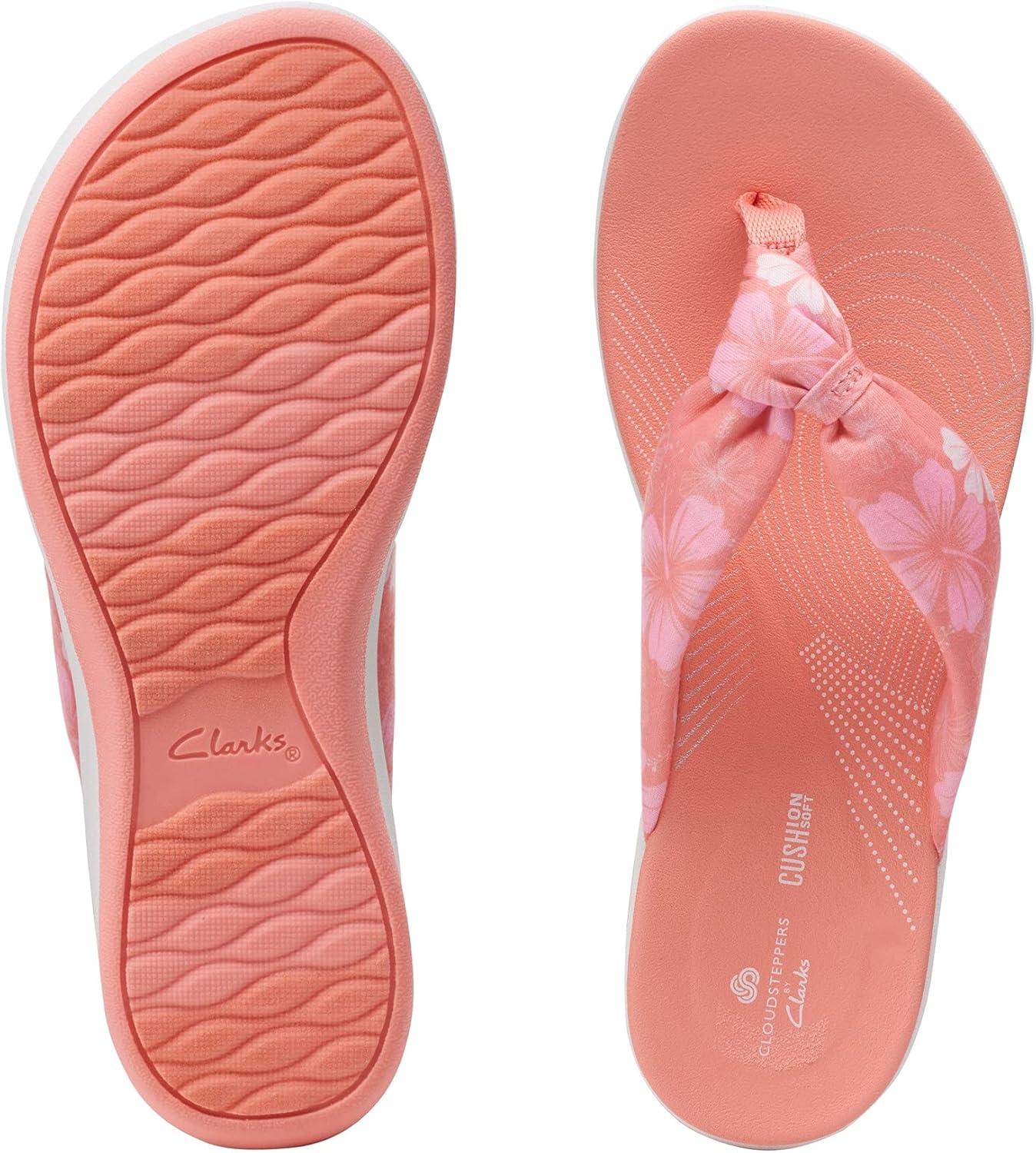 imageClarks Womens Arla Glison Flip FlopDark Peach