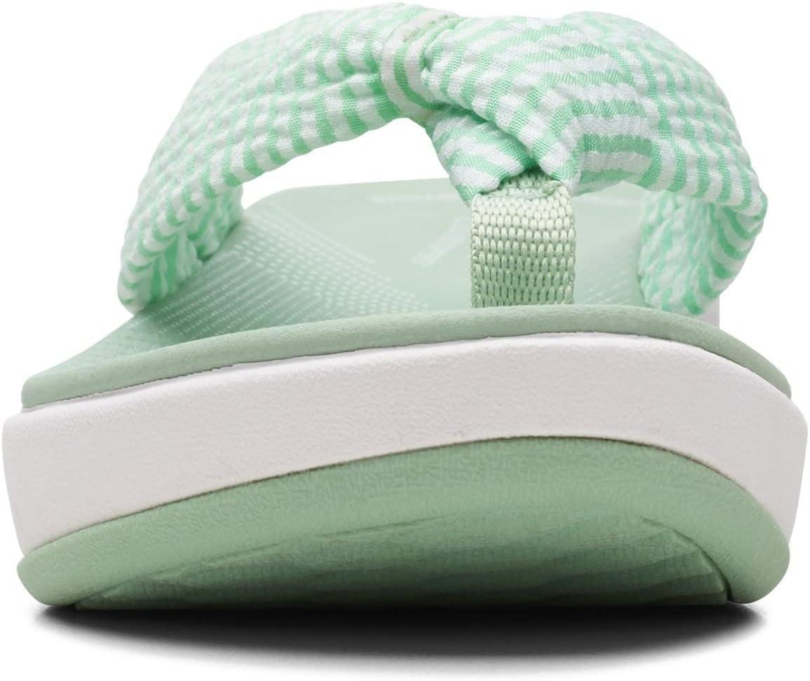 imageClarks Womens Arla Glison Flip FlopGreen White