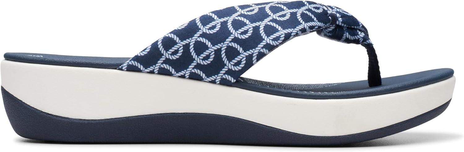 imageClarks Womens Arla Glison Flip FlopIndigo Print