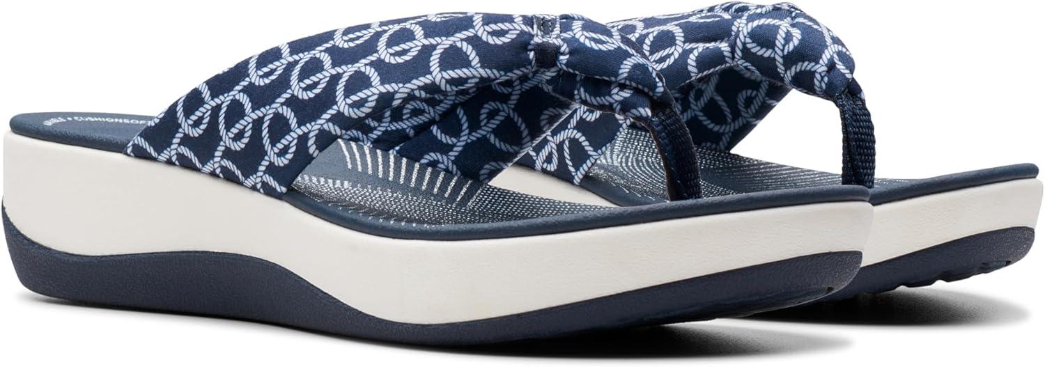 imageClarks Womens Arla Glison Flip FlopIndigo Print