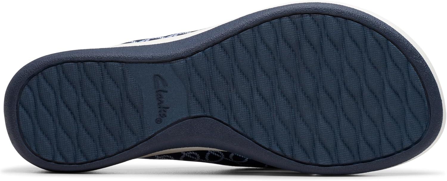 imageClarks Womens Arla Glison Flip FlopIndigo Print