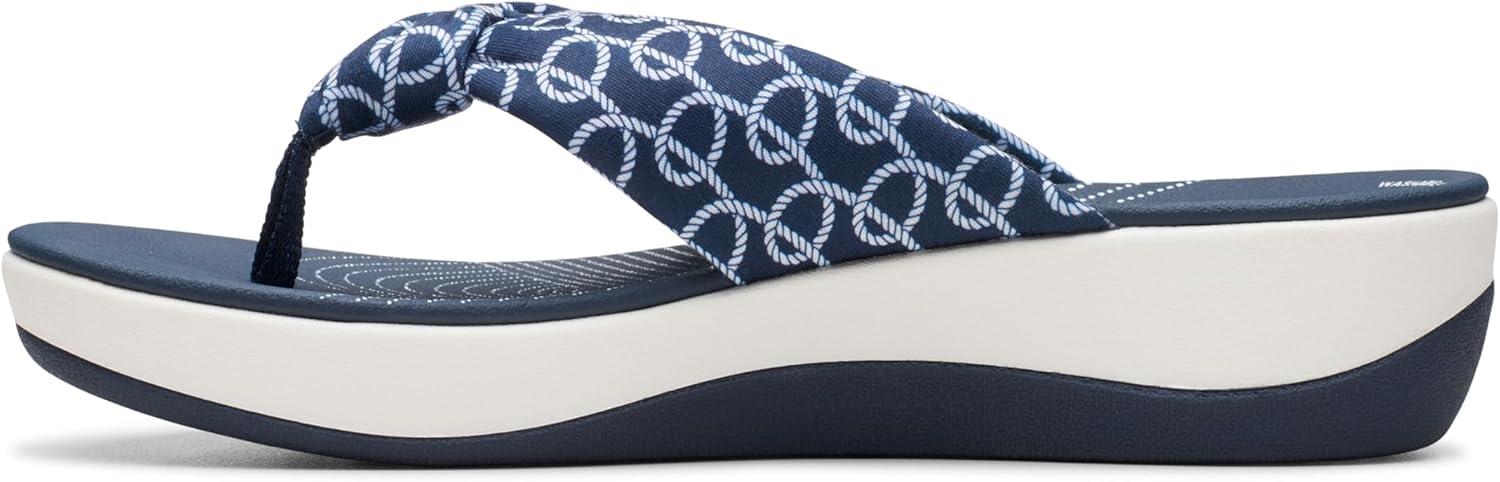imageClarks Womens Arla Glison Flip FlopIndigo Print